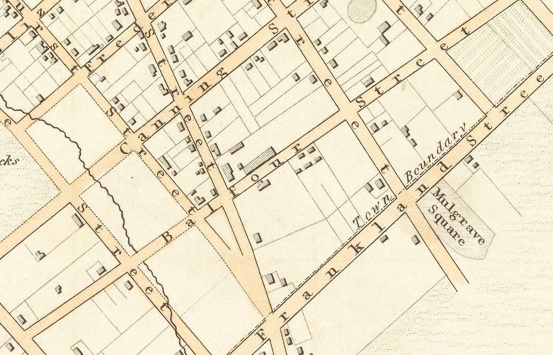 Section 1839 Frankland survey map. Source: Libraries Tasmania.